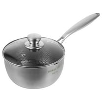 LOLIPPYY Kitchen Honeycomb Cooking Pot Non Stick Cooking Pan with Lid 304 Stainless Steel 1Set