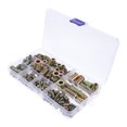 thumbnail image 4 of FRCOLOR Hex Socket Nut 165pcs Threaded Inserts Nuts Assortment Kit Thread Wood Insert Nut for Wood Furniture,6.69"X3.74"X0.79", 4 of 4