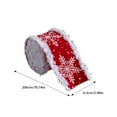 thumbnail image 2 of Event & Party Ribbon Winter Holiday Burlap Ribbon Roll Multipurpose for Bouquets Cakes Wreaths Gatherings Weddings, 2 of 6