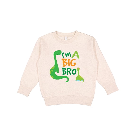 Inktastic I'm a Big Bro Dinosaur Boys Brother Announcement Toddler Sweatshirt