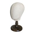 thumbnail image 3 of Bunblic Mannequin Head Hat Display Rack Multifunctional Head Stand Wig Making Hat Display Head for Hairdressing Shop Markets Home Use dark brown, 3 of 8