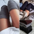 thumbnail image 7 of Dytern Winter,Women Girls Winter Wool Thigh High Socks Thickened Warm Stockings Over the Knee Socks (Grey), 7 of 7