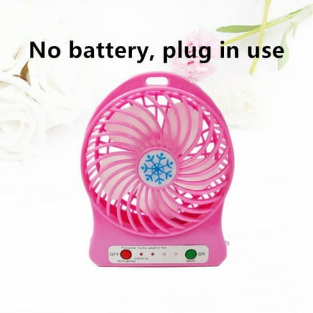 

DancePeanut 1PCs Portable Rechargeable Led Light Fan Air Cooler Mini Desk Usb Fan Third Wind Usb Fan Without Battery Cooling Handheld Fan