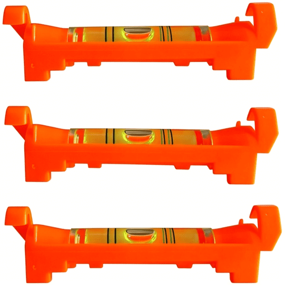 GJX 7 Pcs Hanging Bubble Line Level for Building Trades,Engineering,Surveying,Metalworking and Other Equipment Measure (Orange-Red - 7 Pack)