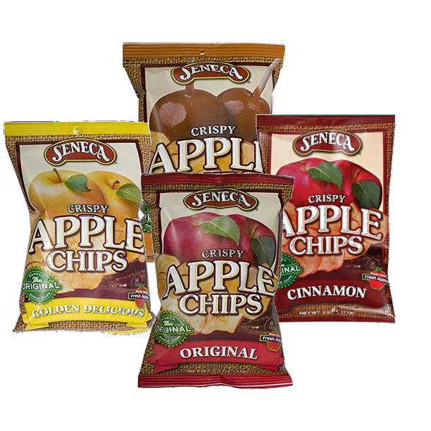 Seneca Foods Crispy Apple Chips, Variety 4Pack 2.5 oz. Bags