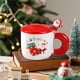 thumbnail image 4 of Fiudx Liquidación navideña Bonita taza de Papá Noel, taza de cerámica con forma de árbol de Navidad, taza de regalo con tapa y cuchara, 4 of 6