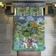 thumbnail image 2 of Duvet Cover Bedding Set Cartoon Print Soft Quilt Cover 3 Pieces, 1 Comforter Cover & 2 Pillowcases for Kids Teens Boys Girls Room Decor 86"x70", 2 of 8