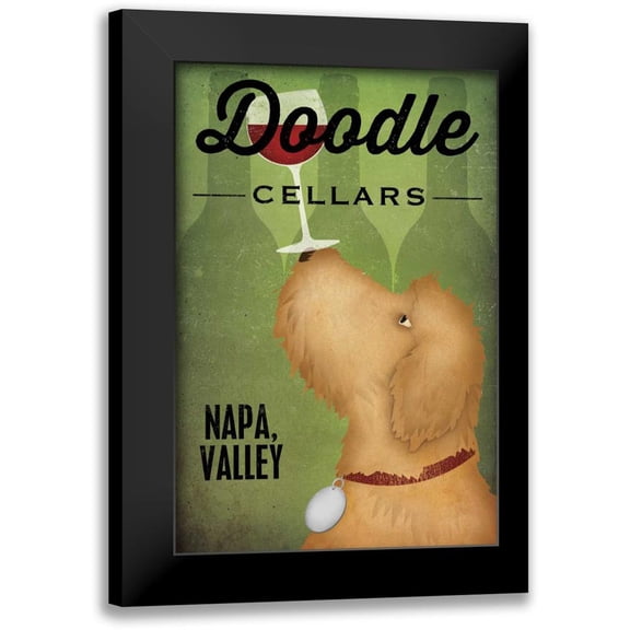 Fowler, Ryan 11x14 Black Modern Framed Museum Art Print Titled - Doodle Wine II