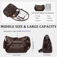 thumbnail image 3 of VOLGANIK ROCK Bolsos para mujer, bolso de hombro de piel sintética suave, bolso cruzado para mujer, bolso de bolsillo ligero, 3 of 5