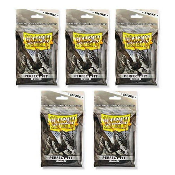 Dragon Shield Ensemble : 5 Paquets de Fumée Ajustement Parfait Manchons Format Standard - 500 Manchons au Total