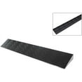 thumbnail image 1 of Threshold Ramps, Indoor Threshold Ramps Plastic Step Mat Household Sweeping Robot Climbing Mat Wheelchairs Ramps Non-Slip Texture Compression and Wear Resistance (Color : Black, Size : 100x12x5cm), 1 of 5