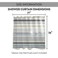 thumbnail image 7 of Creative Products Shades of Blue Stripes 71x74 Shower Curtain, 7 of 7