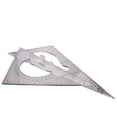 thumbnail image 1 of HUGFEGWE 30cm Large Triangle Ruler Square Set Plastic Triangular Scale Architectural Ruler for Students Homeschoolers Architects Engineers CJB91-23298, 1 of 7