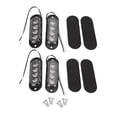 thumbnail image 2 of Luces de Posición laterales, 4 piezas luces laterales para camión alto brillo 3000k ip65 led impermeables fácil instalación luz de flash de emergencia para camión de 12 a 24 V 24 V, 2 of 7