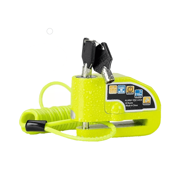 Alarma Motocicle BloqueoFreno Disco Candado Verde