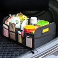 thumbnail image 2 of Car Trunk Storage Organizer | High Capacity Collapsible Storage Bin | Car Storage Organizer for Daily Use and Travel | Black Mesh Fabric Organizer for Car, 2 of 4