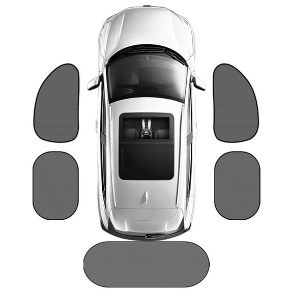 HBBKVI Set of 5 Car Window Shades, Car Sun Shade for Most Cars Vehicles, Windshield Sun Shade Side Window Rear Window Heat Protection