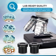 AmScope 40X-2500X LED Lab Binocular Compound Microscope with 3D-Stage