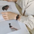 thumbnail image 4 of Reloj cuadrado para mujer para estudiantes de secundaria, temperamento simple de Harajuku, esfera pequeña, estilo artístico retro Mori Girl, 4 of 5
