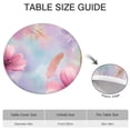thumbnail image 6 of Gilded Floral Watercolor Pattern Round Fitted Tablecloth with Elastic Edge,Dining Table Cover Waterproof,Outdoor Round Tablecloth for Camping,Dining,Indoor and Outdoor, 6 of 7