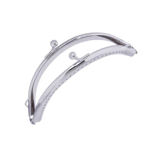 BESTOYARD Clasp Purse Frame Silver Iron 1 Set For Handbag Frames