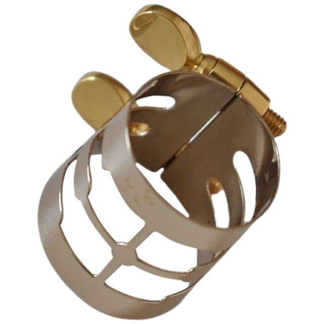 unbranded Clip Dorado Para Saxofón Alto Ligadura Metálica Resistente Y Ajustable Accesorio Profesional