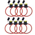 thumbnail image 1 of 8 Pack Fuse Holder 12V Waterproof 14AWG 20Amp Auto Car Motor Blade Fuse, 1 of 4