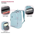 thumbnail image 4 of Mochila SwissGear Orientation azul claro para portátil de 16 pulgadas, 4 of 9