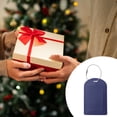 thumbnail image 4 of Unique Bargains 1 Pc Semicircle Horizontal Style Luggage Tag for Office Deep Blue PU, 4 of 5