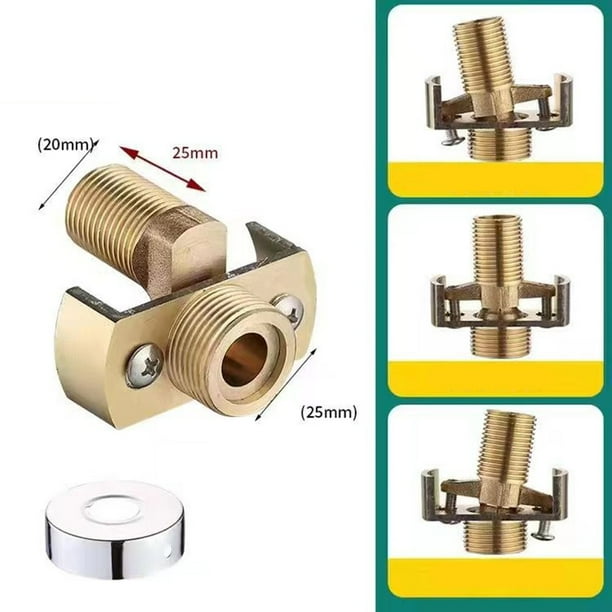 Válvula de ducha de pie curvo de cobre esquina pie curvo