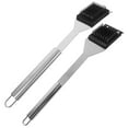 thumbnail image 5 of HOMEMAXS 2 Pcs Grill Accessories BBQ Cleaning Brush 40.00X6.50X3.50CM Silver, 5 of 8