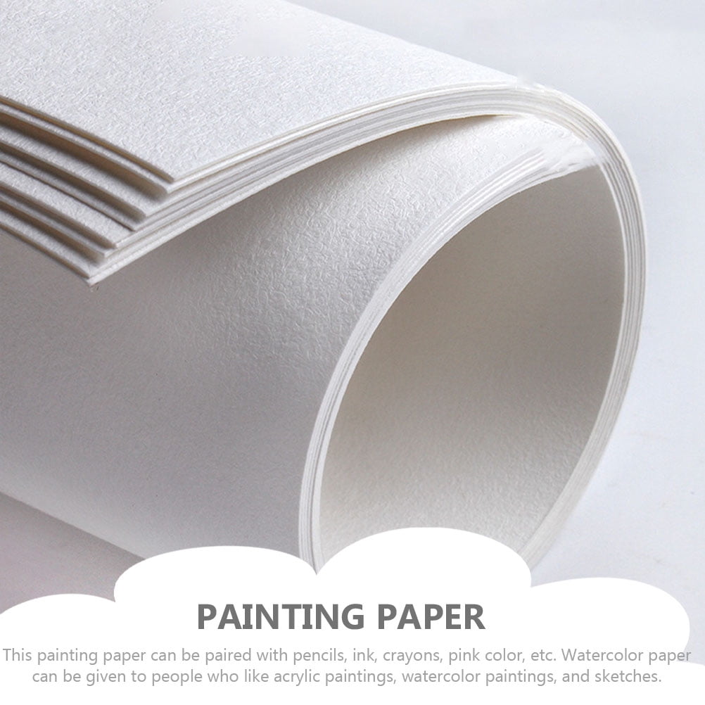 60 Sheets Wood Pulp Watercolor Paper Pad for Painting, Printing, Oil & Multi-use Cold Press, Professional Art Paper for Students