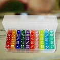 thumbnail image 3 of justharion 100Pcs 6 Sided Games Dice Set Acrylic Dice for Board Games Teaching Math, 3 of 9