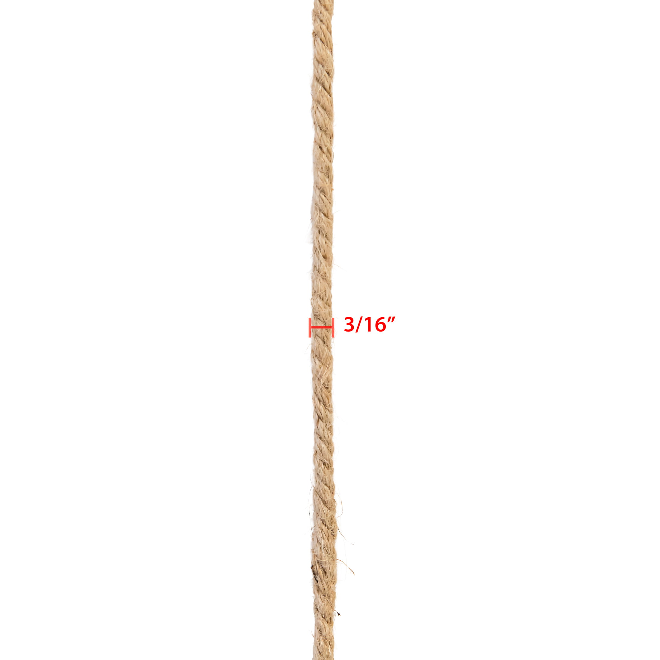 Simplicity Natural 3/16 Twist Jute Rope Trim, 6 Yards 