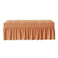 thumbnail image 2 of Funda para asiento de banco, lavable, suave, protectora para banco de comedor Naranja, 2 of 9