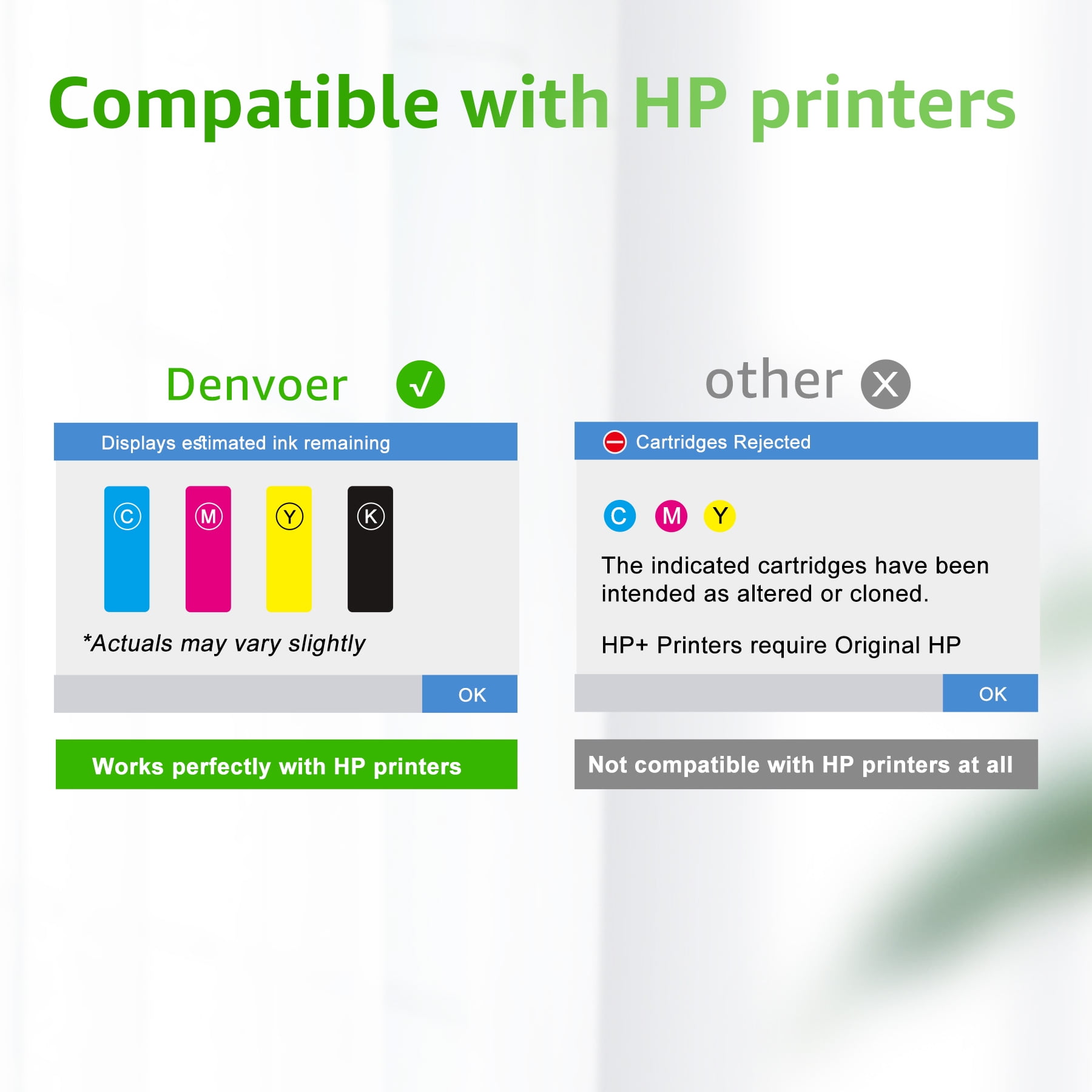 962XL Ink 962 Ink Cartridge Compatible with 962 Ink Cartridges for 962XL Ink Cartridges (4PK)