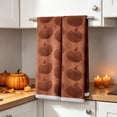 thumbnail image 5 of Fall Kitchen Towels 2-Pack, Pumpkin Dish Towels for Thanksgiving Halloween Farmhouse Decor, Absorbent 15.7x23.6 Inch Autumn Hand Towels, 5 of 6