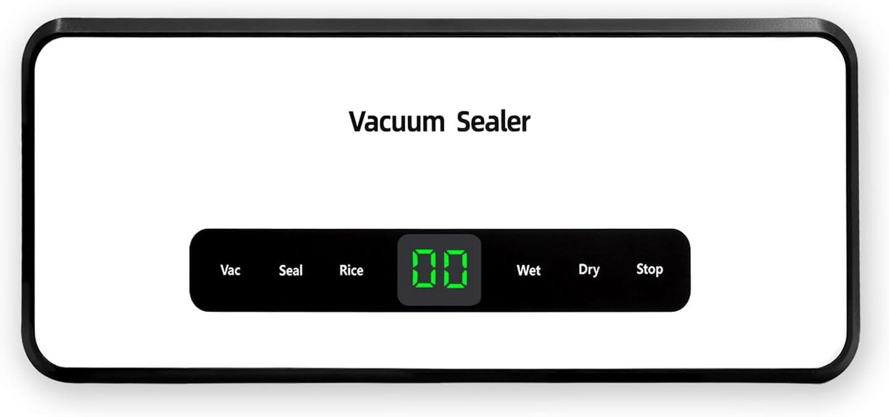 Compact Mini Vacuum Sealer Machine 80KPa Powerful Suction, Automatic Operation for Easy Food Preservation and Storage with 10 Bags (White)