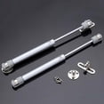 thumbnail image 4 of Woeilo Door Cabinet Hinge Spring Cabinet Door Hydraulic Support Rod Flip-Up Door Pneumatic Rod Telescopic Spring Pneumatic Rod Toy Box Hinge 100N/2 Pack silver gray 100N (pack of 2), 4 of 5
