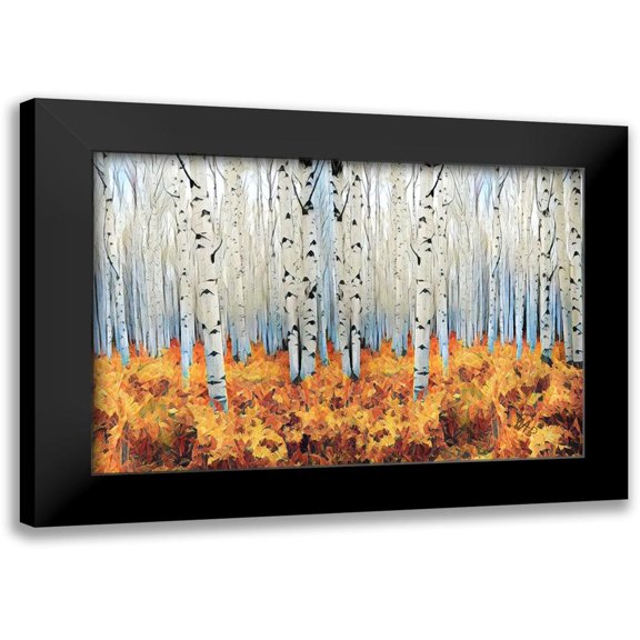 Butcher, Sarah 14x11 Black Modern Framed Museum Art Print Titled - Birch Forest