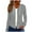 Gray, variant on Timegard Zip up Hoodies for Women Drop Shoulder Long Sleeve Sweatshirts Jackets Solid Color Comfy Tops