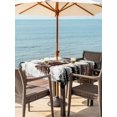 thumbnail image 3 of Outdoor Tablecloth with Umbrella Hole for Patio/Picnic/Party/Camping, Cabin Elk Forest Waterproof Table Cloth Square Cover Washable, Farmhouse Pine Tree Beige Vintage (60"x 60"), 3 of 9