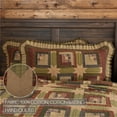 thumbnail image 4 of VHC Brands Tea Cabin Rustic King Sham Green Patchwork Cotton Hand Quilted Rectangle Bedroom Decor, 4 of 5