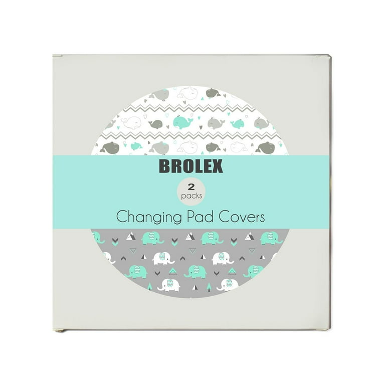 Teal changing top pad cover