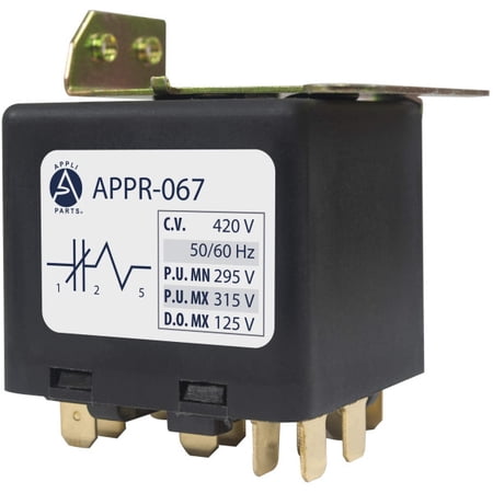 Appli Parts APPR-067 Potential Relay 067  Coil Voltage 420 V  Min Pick up 295 V  Max Pick up 315 V  Max Drop Out 125 V  50/60 Hz Universal replacement for HVAC and Refrigeration units price history on PriceWatchPro