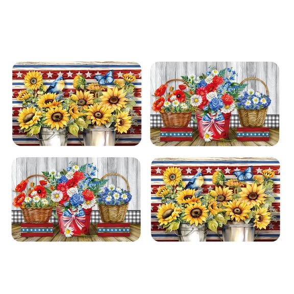 Briarwood Lane Red White and Beautiful Placemat (4-pack)