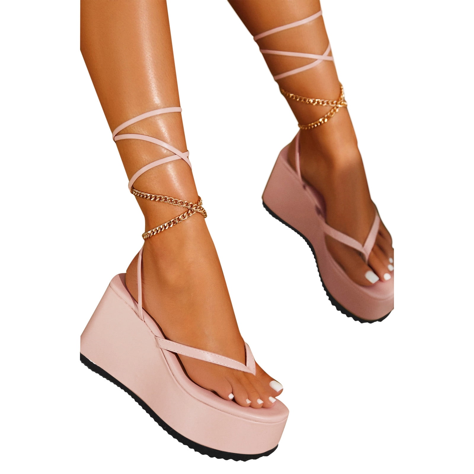 Kenmeko Summer Shose 2022 Women Fashion Shoes Platform Platform Strappy