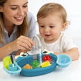 thumbnail image 5 of Animal Theme Play Sink Kitchen Playset With Running Water Rotating Faucet Play Food & Utensils(Blue-40Cm), 5 of 7