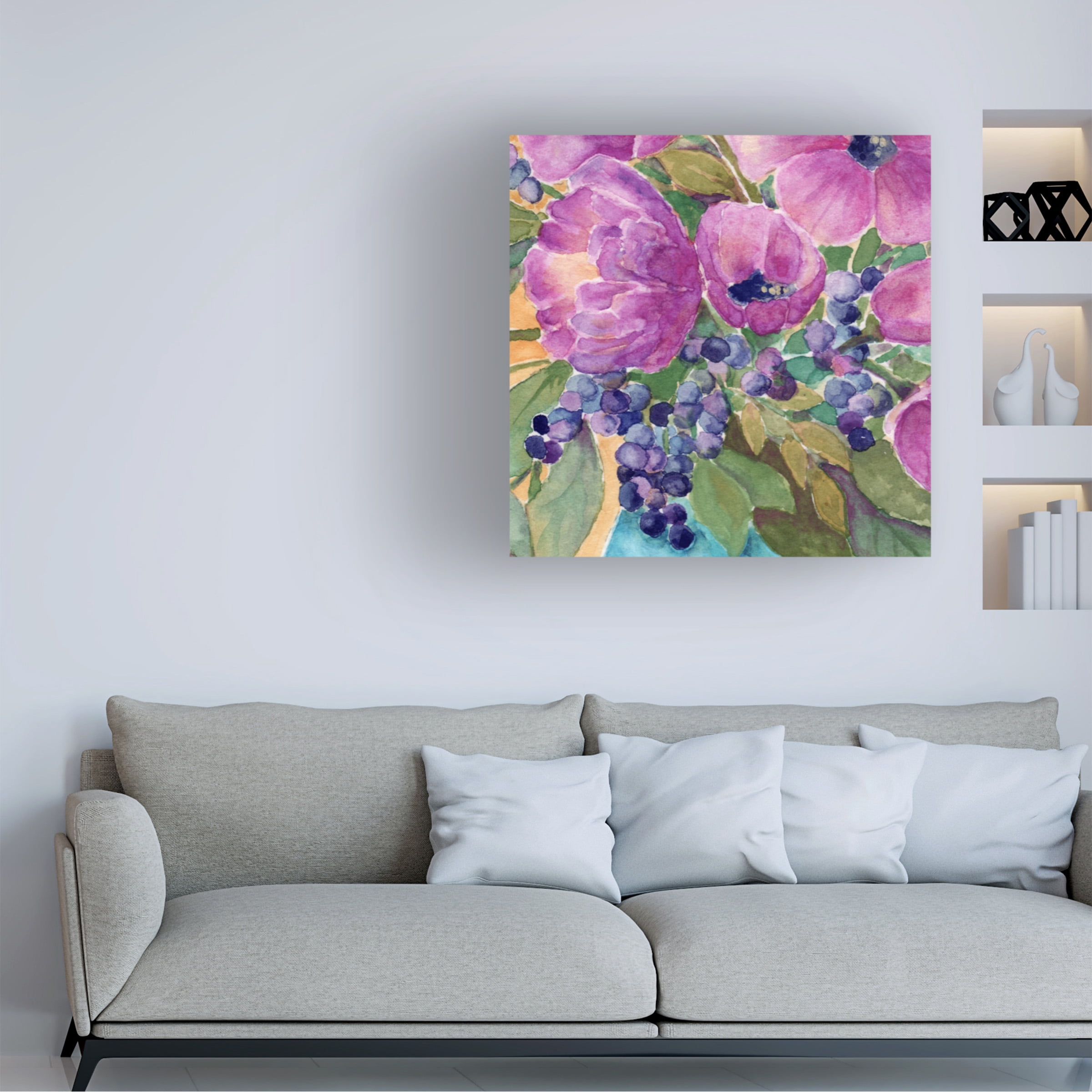 Yachal Design 'Violets And Berries' Canvas Art