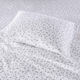 thumbnail image 3 of Intelligent Design Cotton Flannel Pigment Printed Sheet Set in Gray Stars, 3 of 6